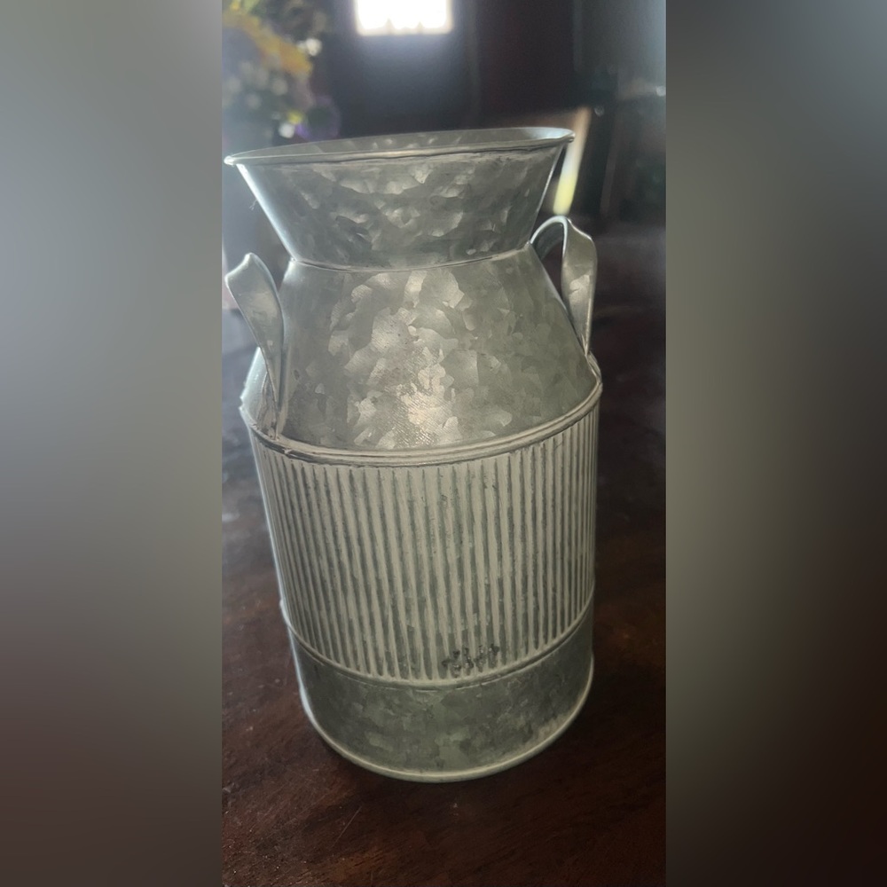 Rustic metal tins